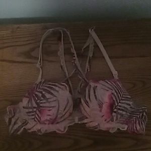 Victoria's secret pink lace date bra